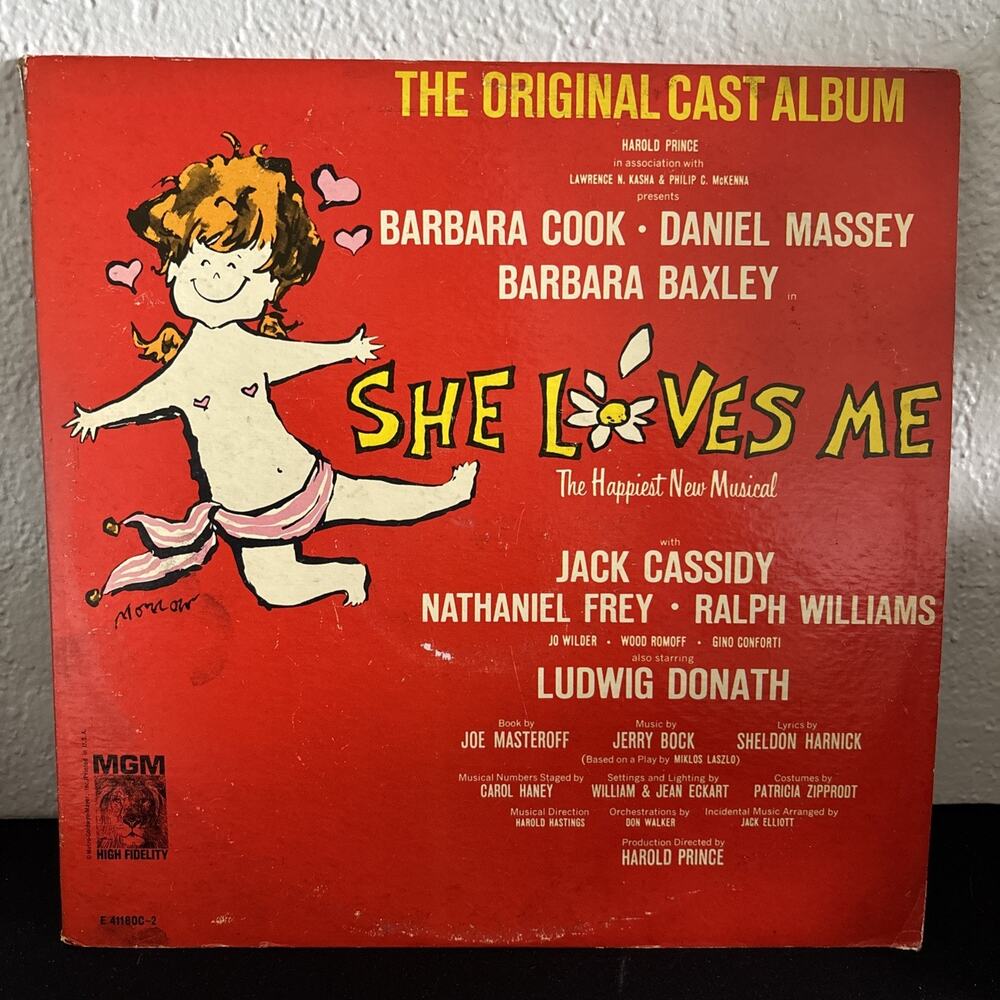 MGM She Loves Me Original Cast Album 2LP 12" Black Vinyl Stereo SE 41180C-2